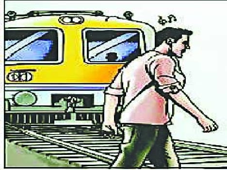 young man talking on the phone isolated by Train 